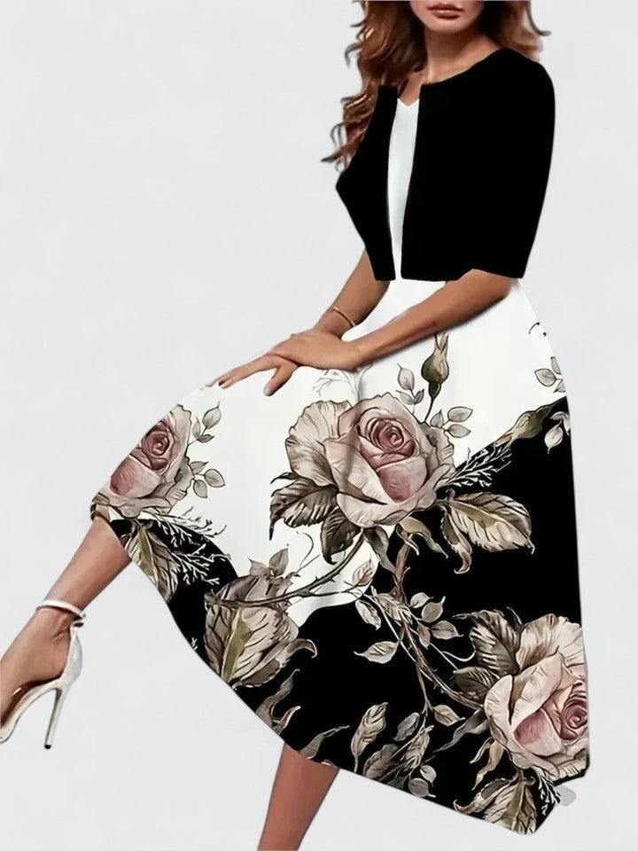 Chantal – Elegant Midi Klänning