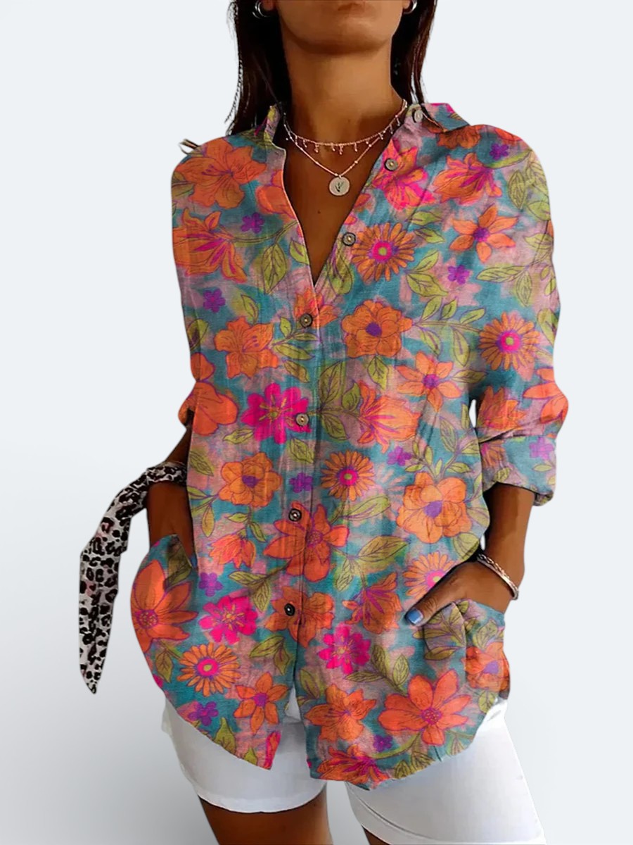 Aveline | Chic blus med knappar