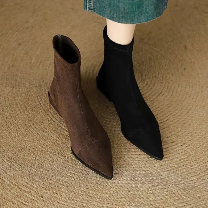 Anouk | Bekväma ankelboots med blockklack