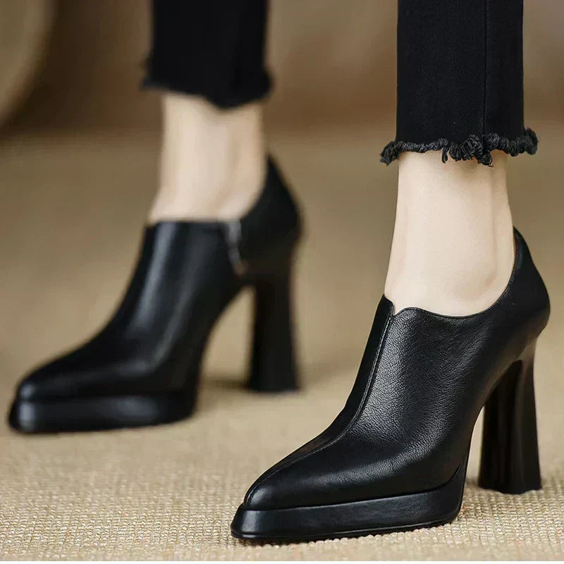 Nathalie | Höga pumps med sidodragkedja