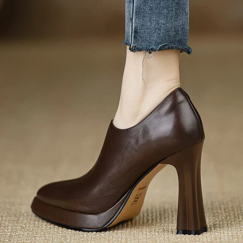 Nathalie | Höga pumps med sidodragkedja