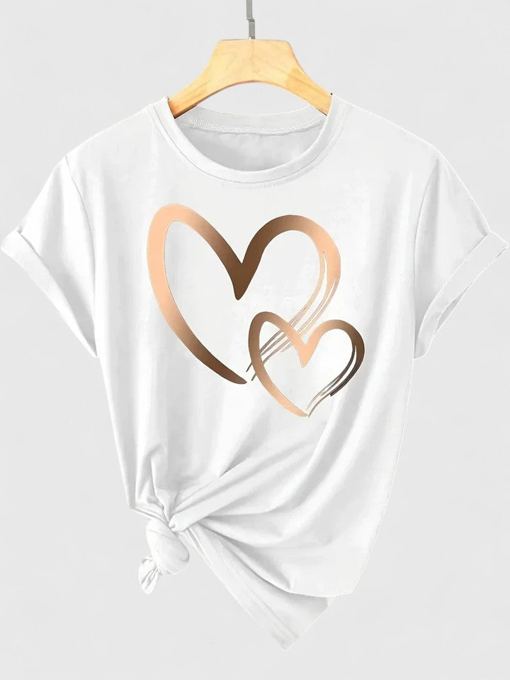 Ivanelle – Bekväm T-shirt med Kort Ärmar