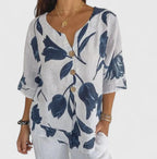 Isabel – Elegant blommig blus