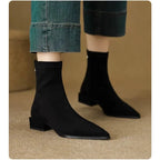 Anouk | Bekväma ankelboots med blockklack