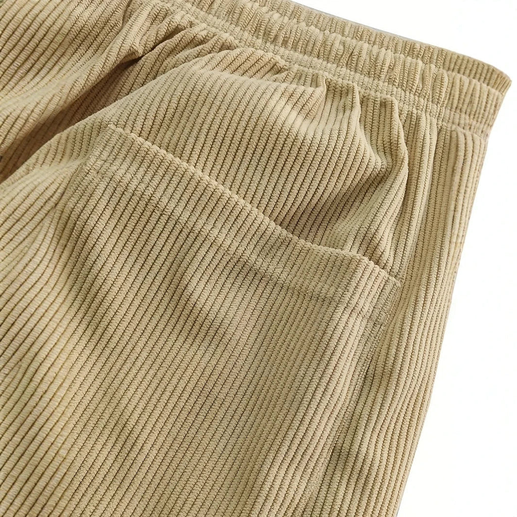 Mjuka manchesterbyxor med stretch