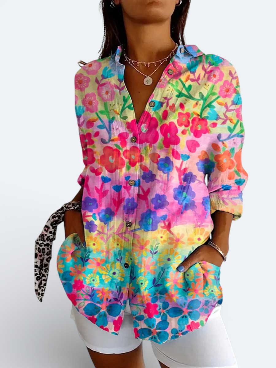Aveline | Chic blus med knappar