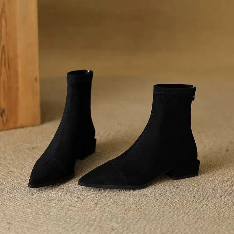 Anouk | Bekväma ankelboots med blockklack