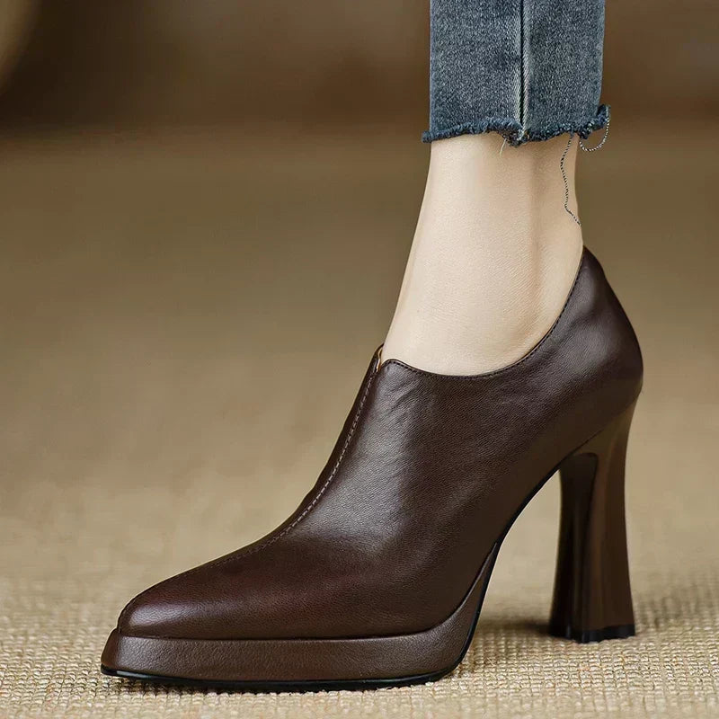 Nathalie | Höga pumps med sidodragkedja