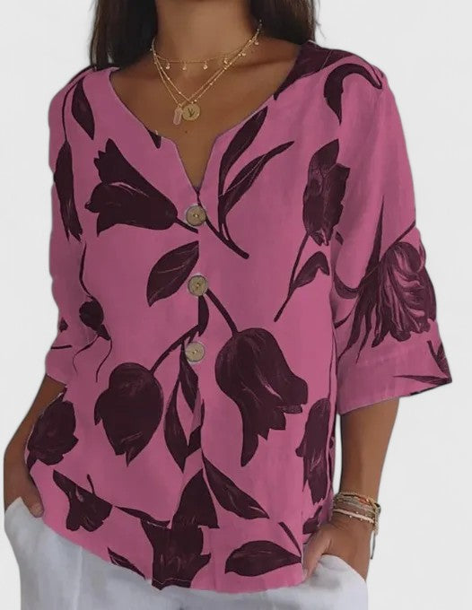 Isabel – Elegant blommig blus