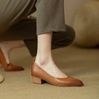 Manon | Stilrena pumps med blockklack