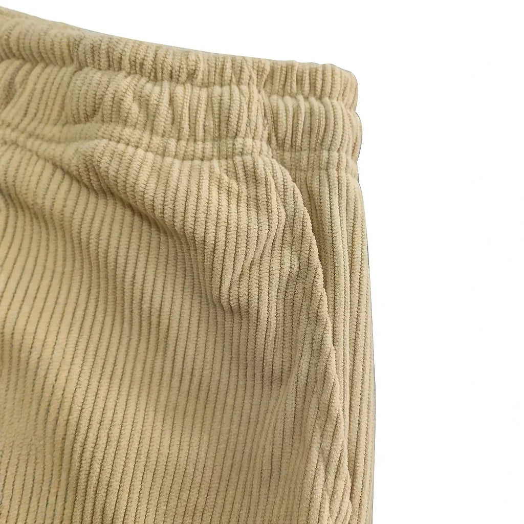 Mjuka manchesterbyxor med stretch