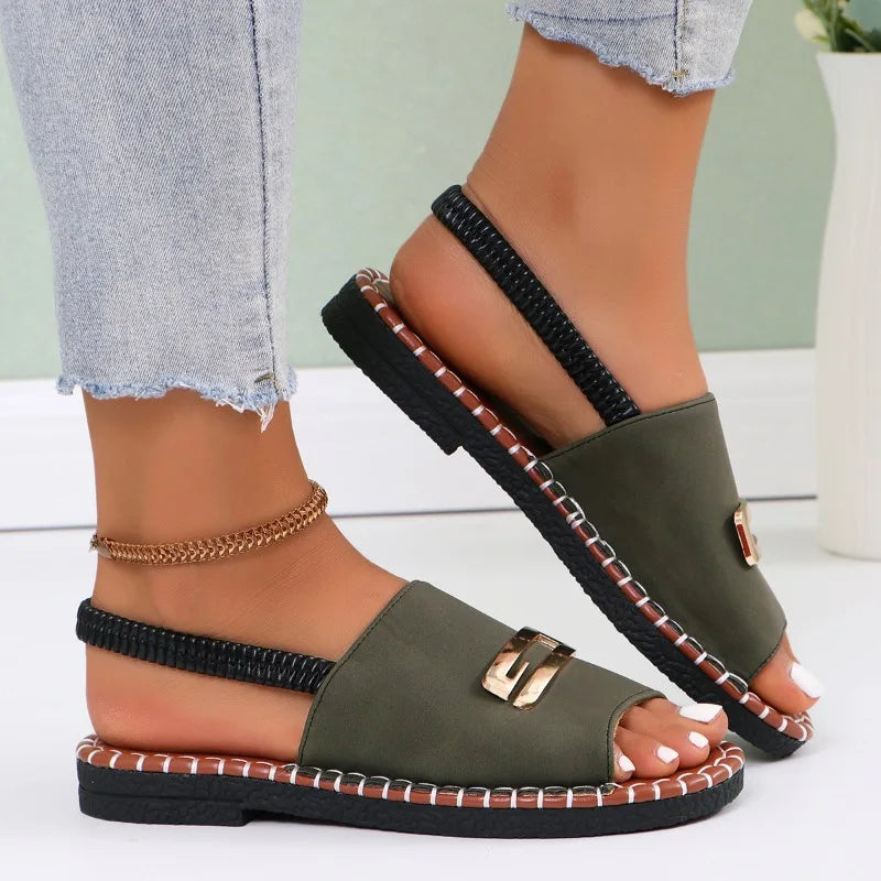 Gianna – Ortopediska Sandaler Med Kilklack