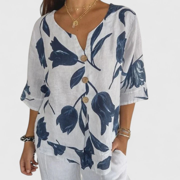 Isabel – Elegant blommig blus