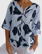 Isabel – Elegant blommig blus