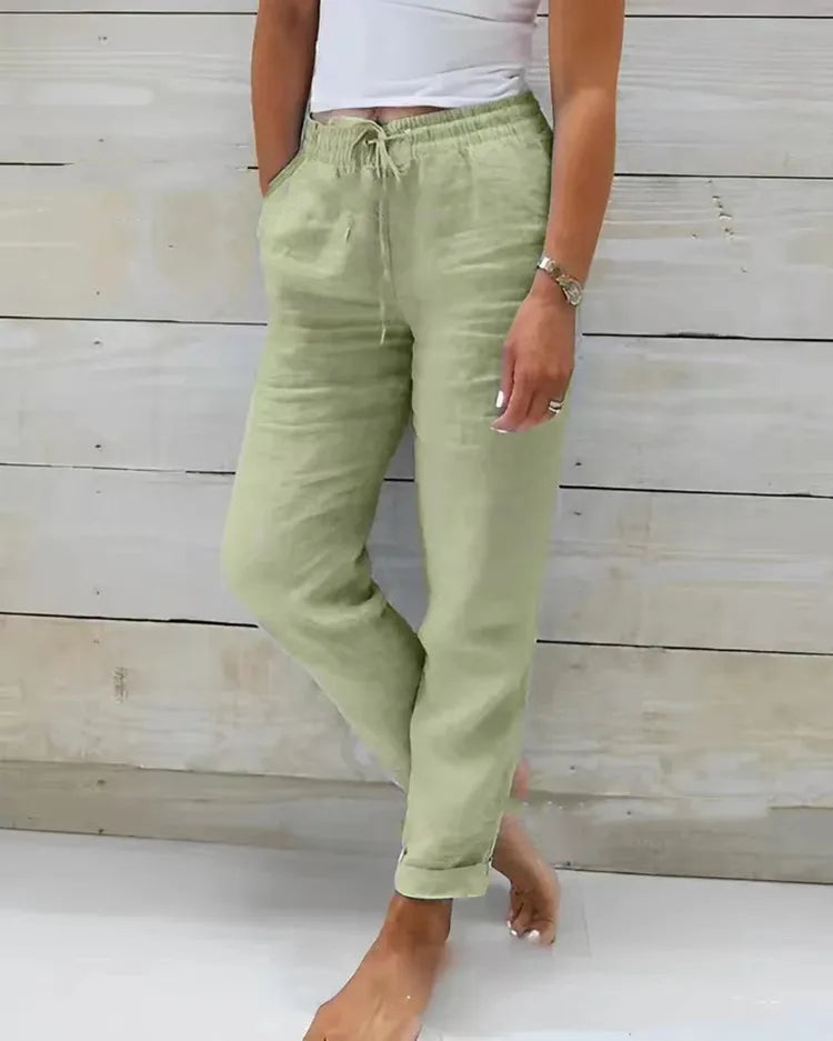 Clara | Luftiga linneshorts