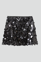 Madison – Kvinnoformad Mini Kjol med Paljetter och Glitter