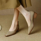 Manon | Stilrena pumps med blockklack