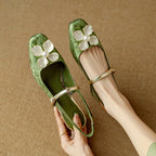 Sophie | Pumps med pärlemorsblomma