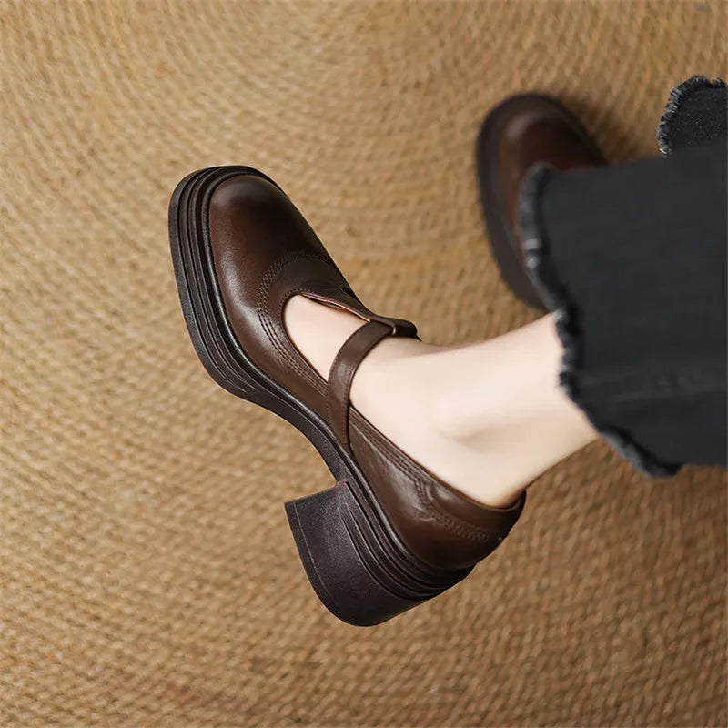 Claire | Retro pumps med bred klack