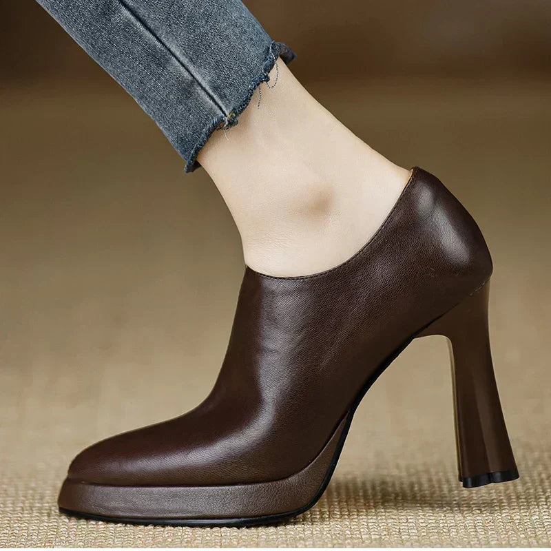 Nathalie | Höga pumps med sidodragkedja