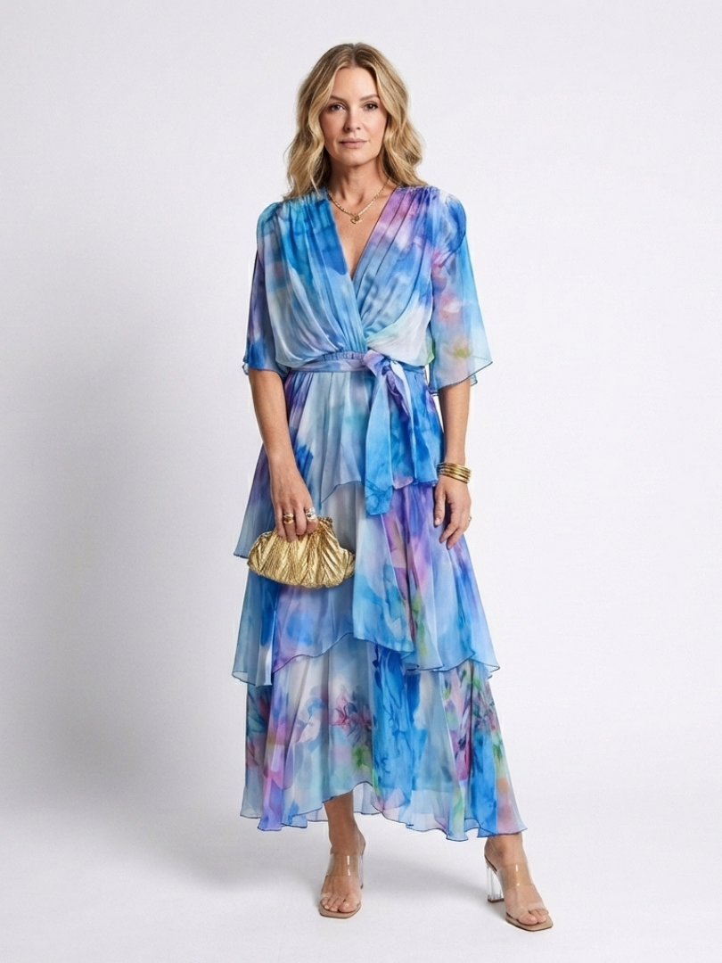 Calista | Maxiklänning med elegant urringning