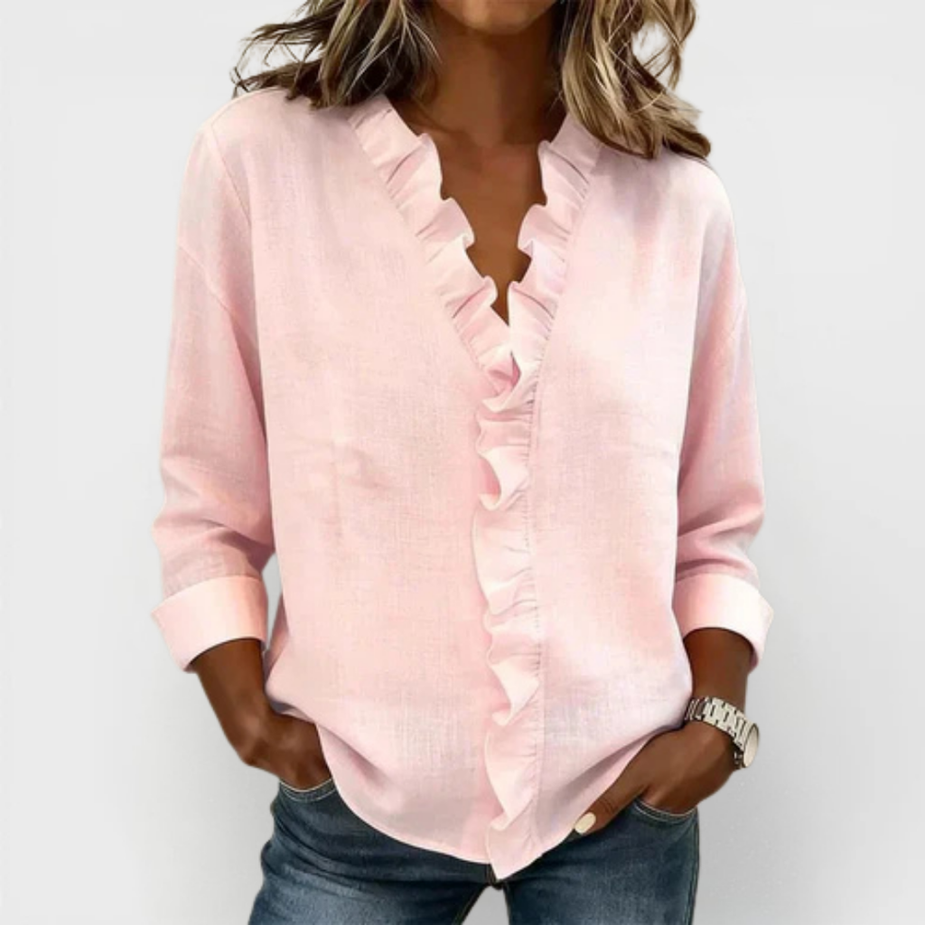 Susan | Blus med volanger