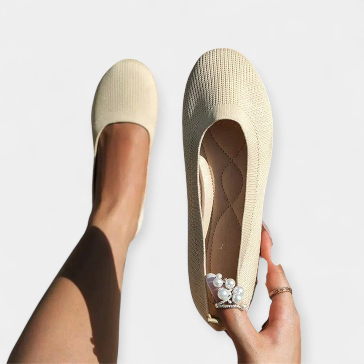 Stödjande slip-on-skor