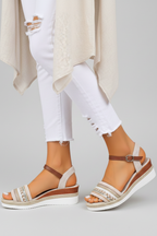 Nicole – Kvinno Elegant Rem Sandaler för Kvällen