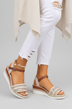 Nicole – Kvinno Elegant Rem Sandaler för Kvällen