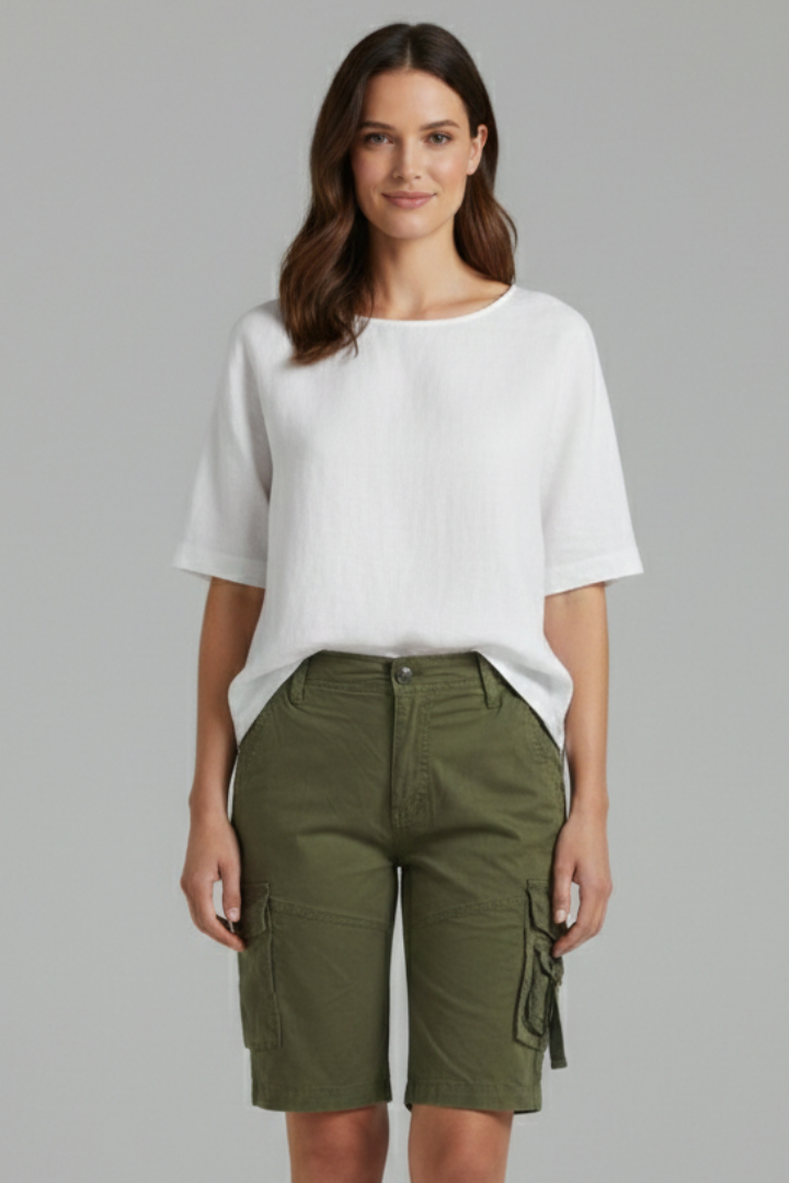 Jenna – Damens Utility Pocket Cargo Shorts