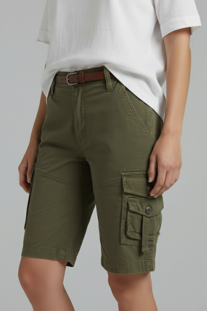 Jenna – Damens Utility Pocket Cargo Shorts