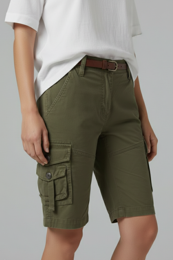 Jenna – Damens Utility Pocket Cargo Shorts