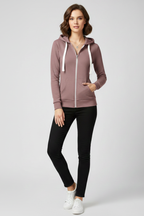 Grace – Dam Hoodie med Framlåset och Kängurufickor