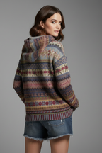 Dakota – Dam Hoodie med Huva och Ribbad Manschett