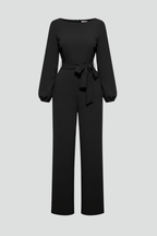 Caroline – Dam Rundhalsad Knytmidja Klassisk Jumpsuit