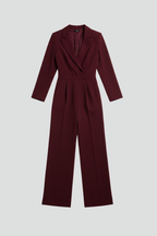 Charlotte – Skräddarsydd Jumpsuit Med Omlott Fram Och Vida Ben För Dam