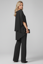 Chloe – Dam Off-Shoulder Flödande Vida Byxor Jumpsuit