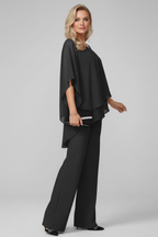 Chloe – Dam Off-Shoulder Flödande Vida Byxor Jumpsuit