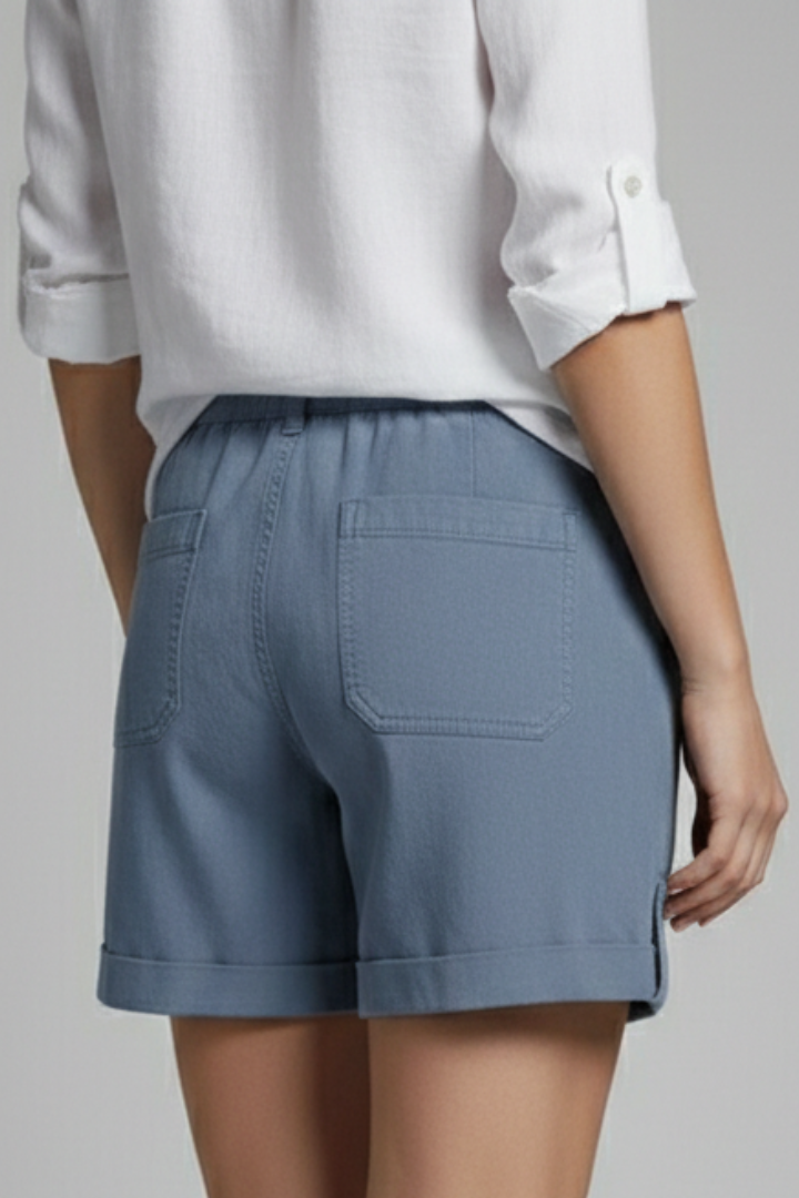 Jasmine – Damens Casual Shorts med Dragsko och Fickor