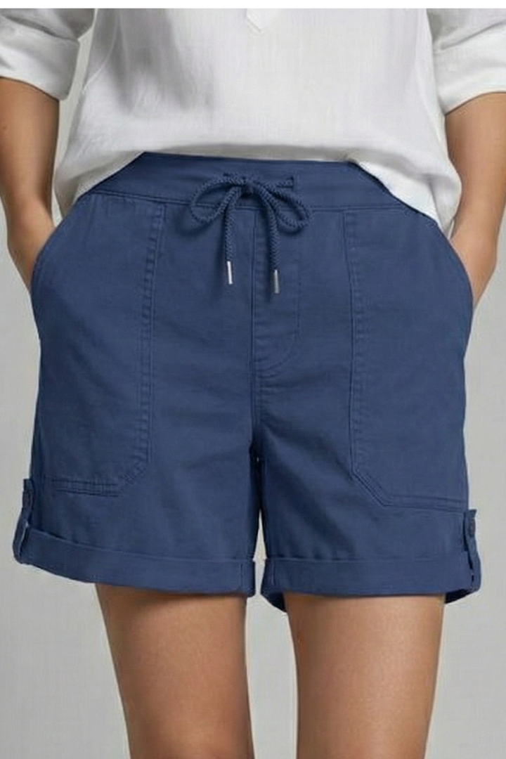 Jasmine – Damens Casual Shorts med Dragsko och Fickor
