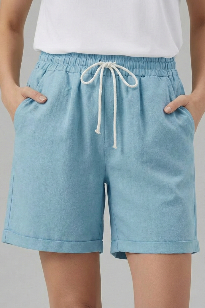 Faith – Damshorts med dragsko och fickor