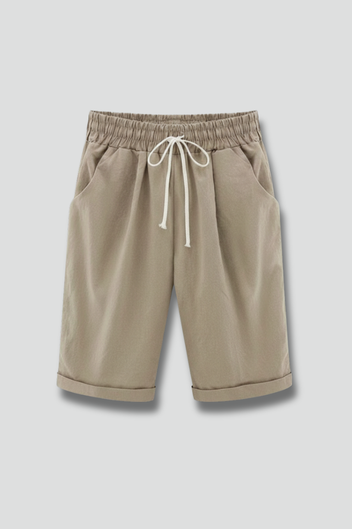 Faith – Damshorts med dragsko och fickor