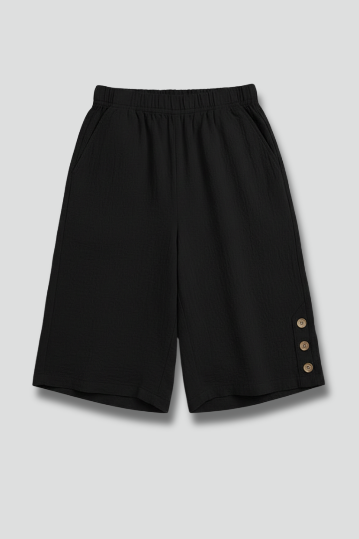 Hailey – Damens Elastiska Midja Vida Ben Knapshorts