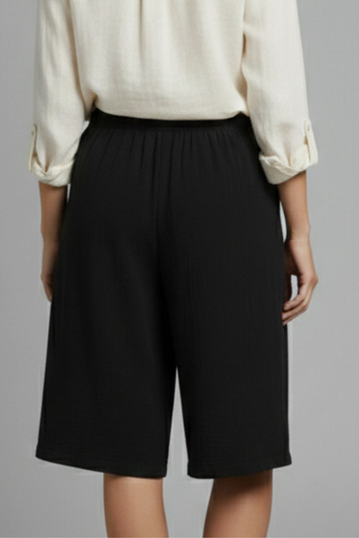 Hailey – Damens Elastiska Midja Vida Ben Knapshorts
