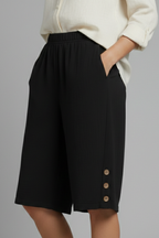 Hailey – Damens Elastiska Midja Vida Ben Knapshorts