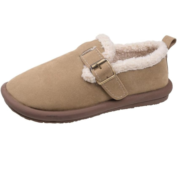 Kvinnors Slip-On Skor med Spänne för Komfort hela Dagen
