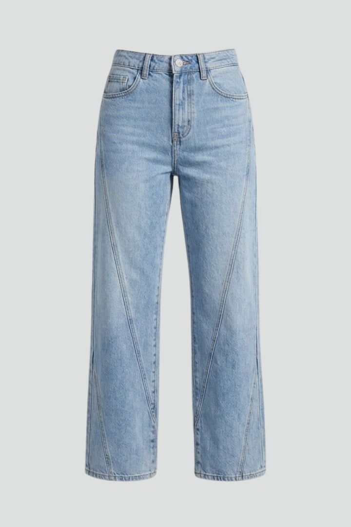 Kayla – Damens Högmidjade Klassiska Rakbenjeans
