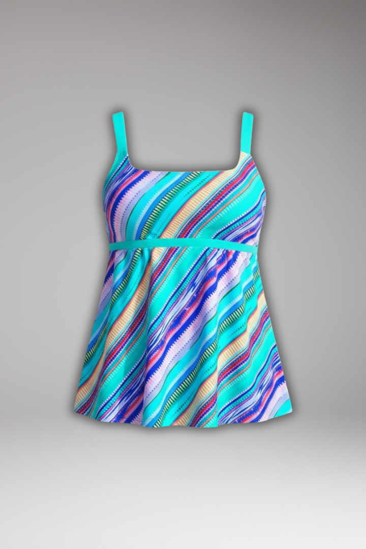 Kylie – Kvinnors Tryckt Tankini Set med Shorts