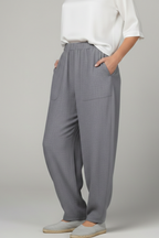 Chloe – Dambyxor med Elastisk Midja och Sidofickor