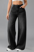 Evelyn – Damens Högmidjade Vida Jeans